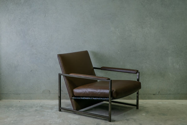 Minotti Leather Lounge Chair